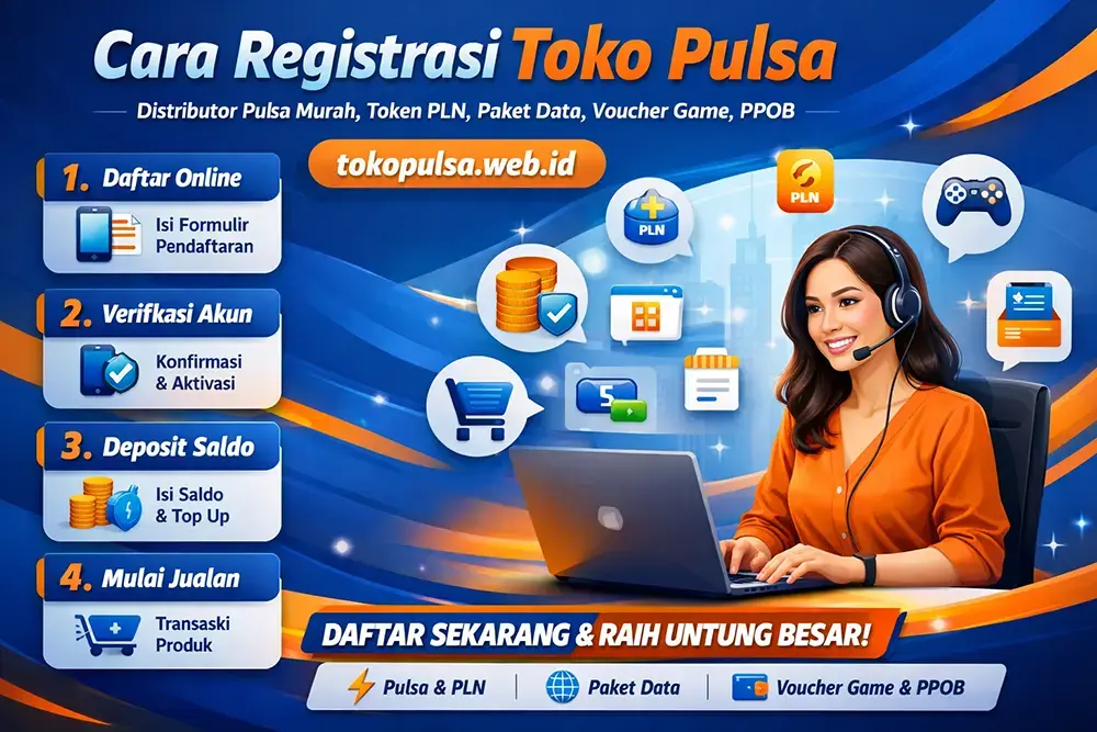 Daftar Agen Pulsa Toko Pulsa Gratis & Mudah