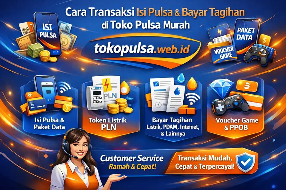 Panduan transaksi pulsa dan PPOB di Toko Pulsa