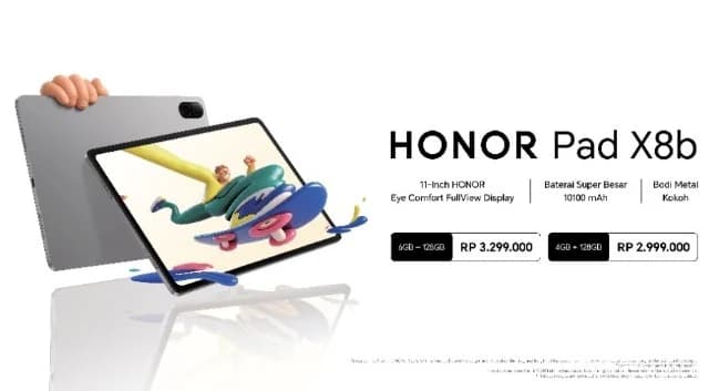 HONOR Pad X8b Resmi Hadir di Indonesia: Tablet Tipis yang Ramah di Kantong Keluarga