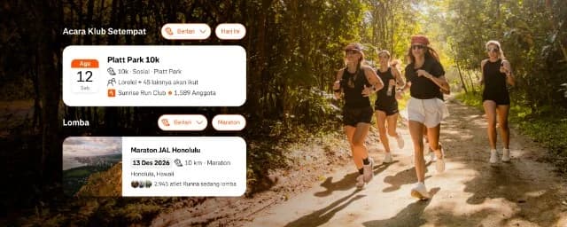 Strava Hadirkan Fitur Baru: Temukan Race dan Event Seru Bersama Klub Favoritmu!